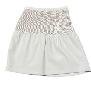 Halston Heritage Womens Skirt Cream Beige Size 0